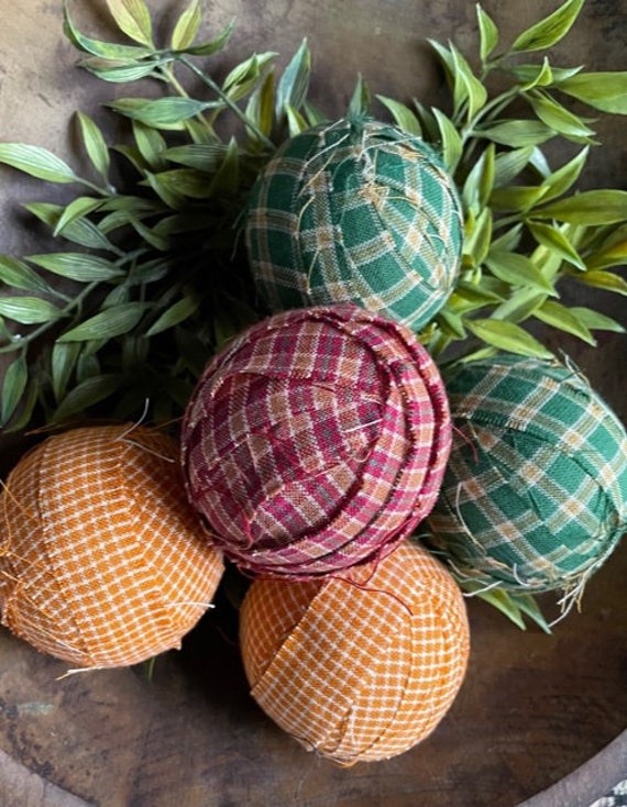 Summer Rag Balls / Rag Balls 2.5 Set of 5 / Summer Etsy