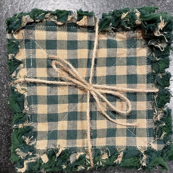 Homespun Mug Rugs - Etsy