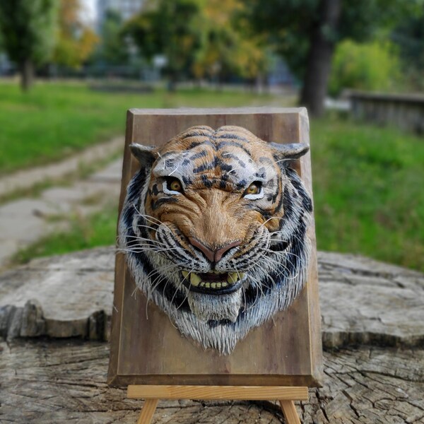 Tiger Sculpture Etsy
