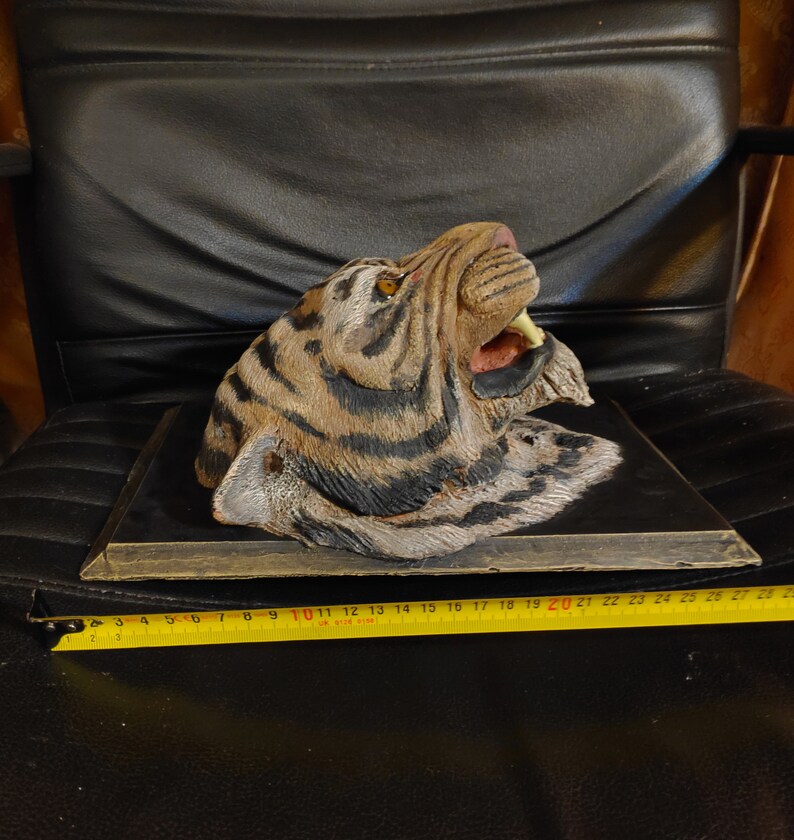 Tiger Wall Sculpture Tiger Sculpture on the Wall Tiger Sher Etsy