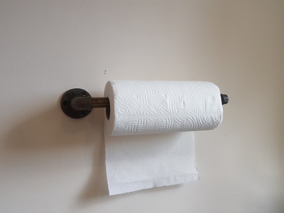 Industrial Kitchen Roll Holder, Kitchen Towel Hanger , Wine Bottle