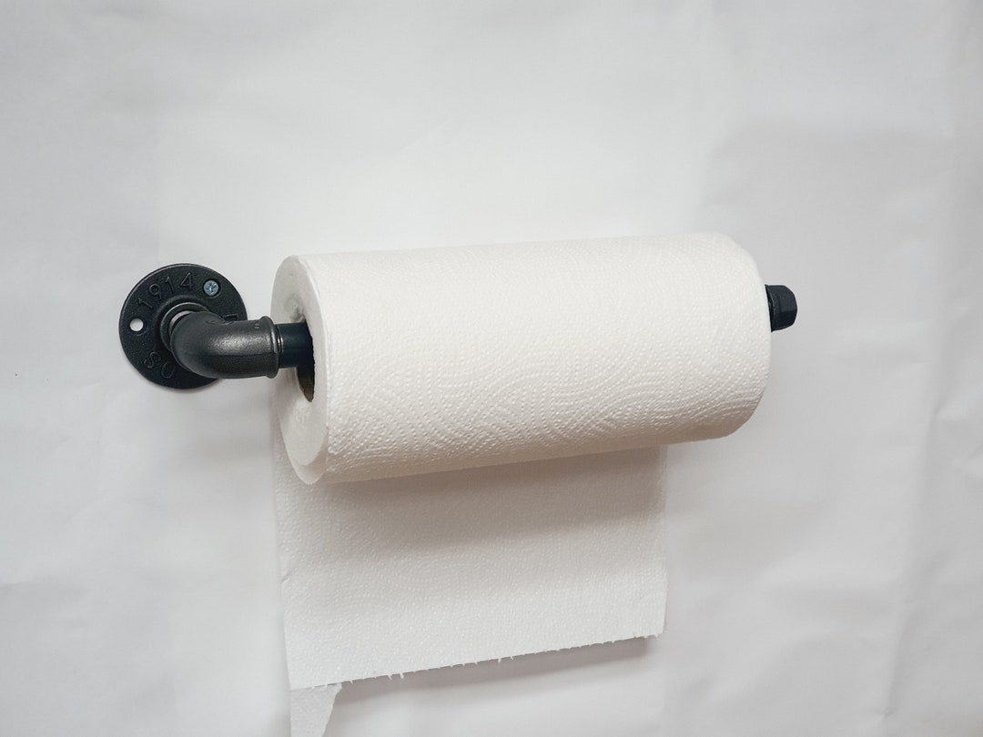Industrial Kitchen Roll Holder From Cast Iron Pipe Fitting Kitchen