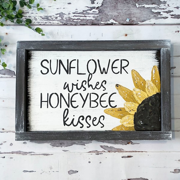 Sunflower and Bees Kitchen Decor Etsy