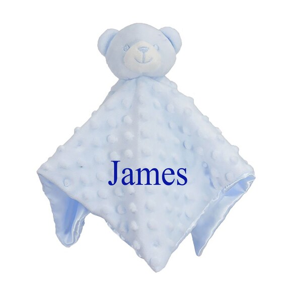 blue teddy comforter