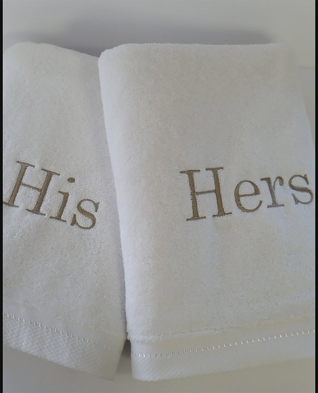 Personalised His Hers Bath Towels for Couples Etsy