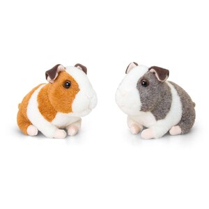 Adopt a guinea pig, squeels, squeaky, party bag filler, kids christmas party gift, stocking filler, grey & brown, keel guinea pig with sound