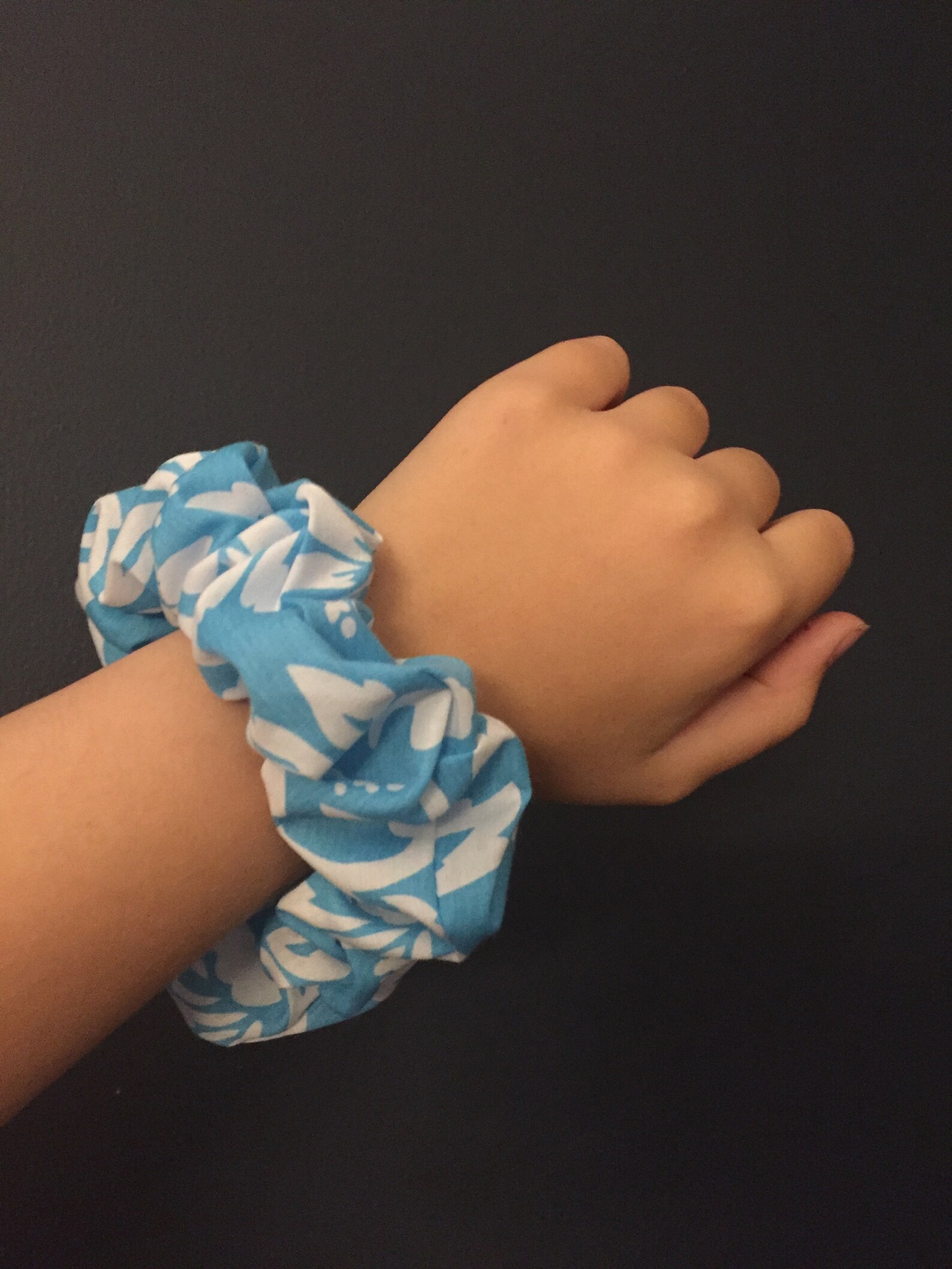 Aloha scrunchie//Hair accessory //Hand sewn // Etsy