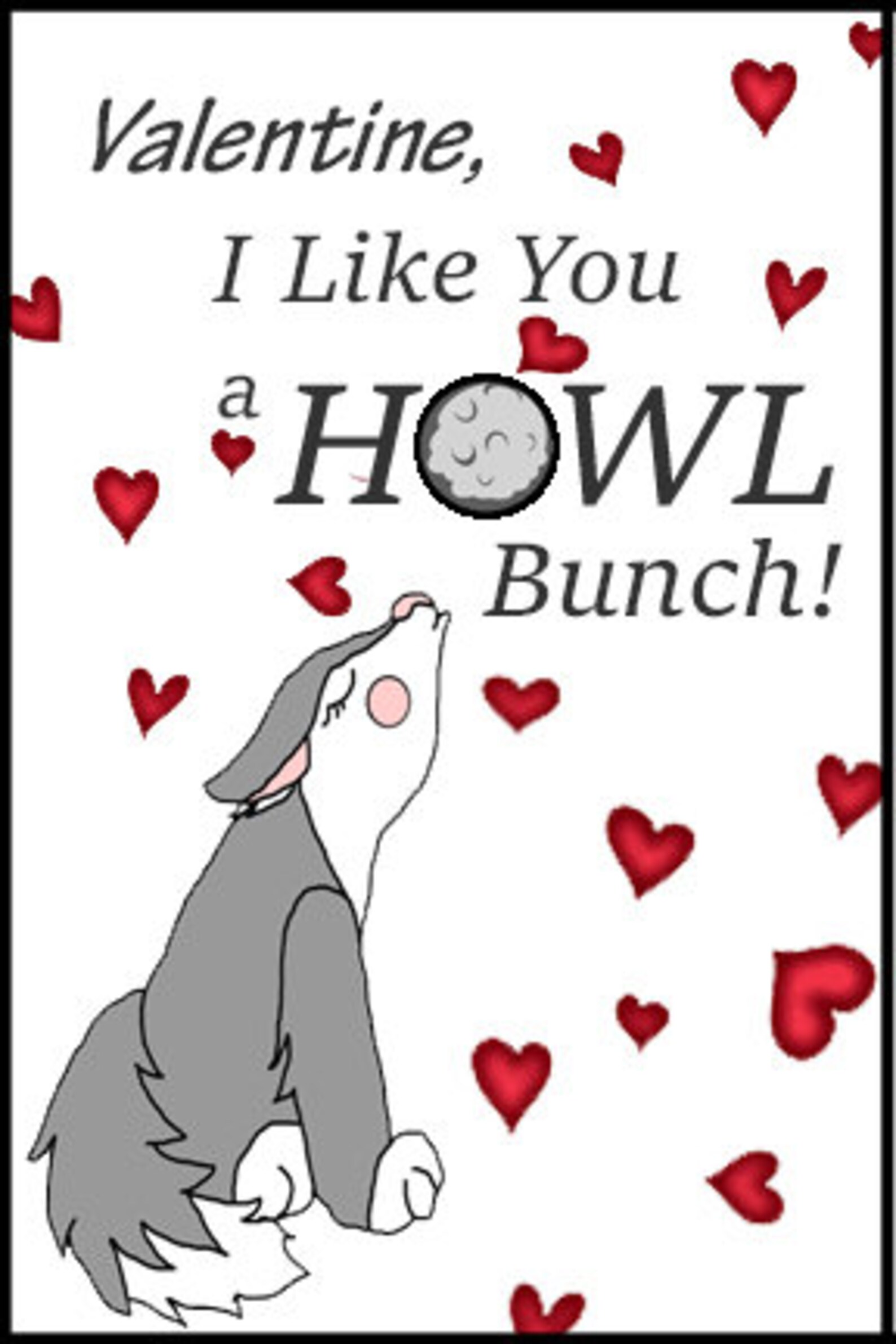 Wolf Valentines: Instant Download PDF - Etsy España