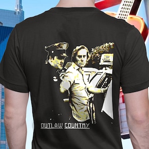 George Jones Mugshot T-Shirt: Outlaw Country Music Back Print