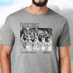 Tour de Francia / camiseta de ciclismo de carrera / camiseta de ciclismo divertida / foto de fumador / Lance Armstrong / foto de ciclismo antigua / papá ciclista