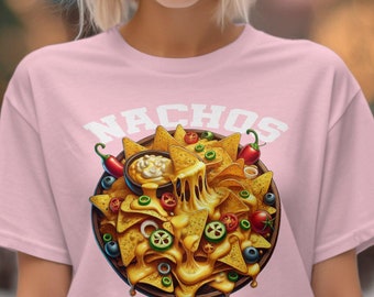 Funny Nacho Cheese Graphic T-Shirt: Foodie Humor Tee