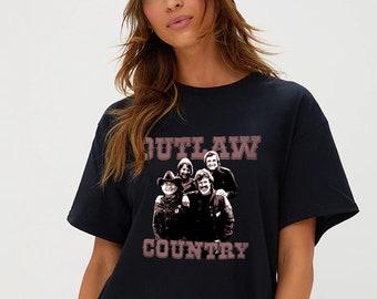 Outlaws country tee | Country Music | Willie and Waylon | country girl | redneck gift | country music tee | outlaw gift |country road tshirt