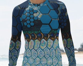 Rashgaurd cryptid camo fly fishing shirt |Dri fit performance moisture wicking long sleeve surf |all over print shirt |white water rafting