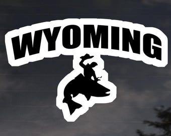 Wyoming Trout Sticker Fisherman gift