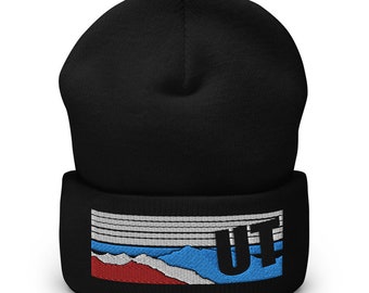 Utah State Beanie: Wasatch Mountains, Ski Souvenir
