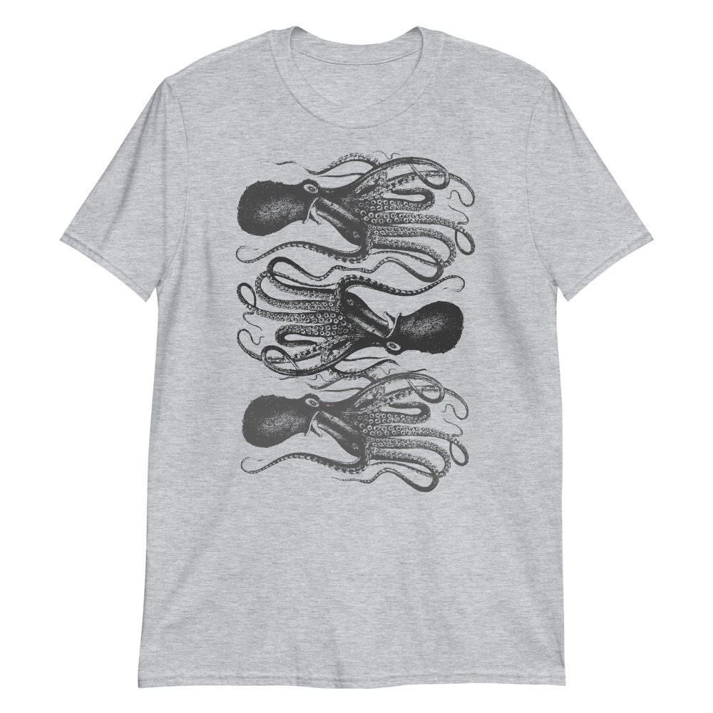 Octopus Tshirt Kraken Octopus Octopus Shirt Tentacles | Etsy
