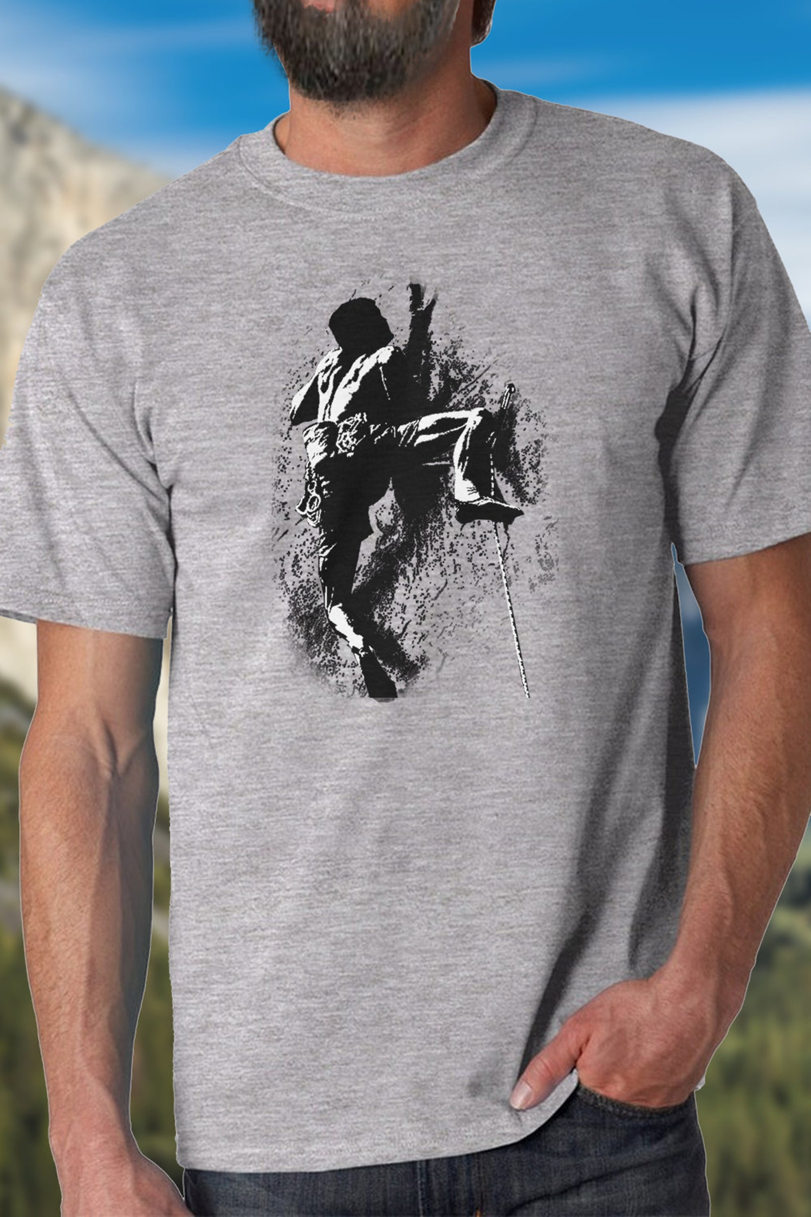 Climbing Tshirt Patagonia Climber Tshirt Yosemite El Capitan Big Wall