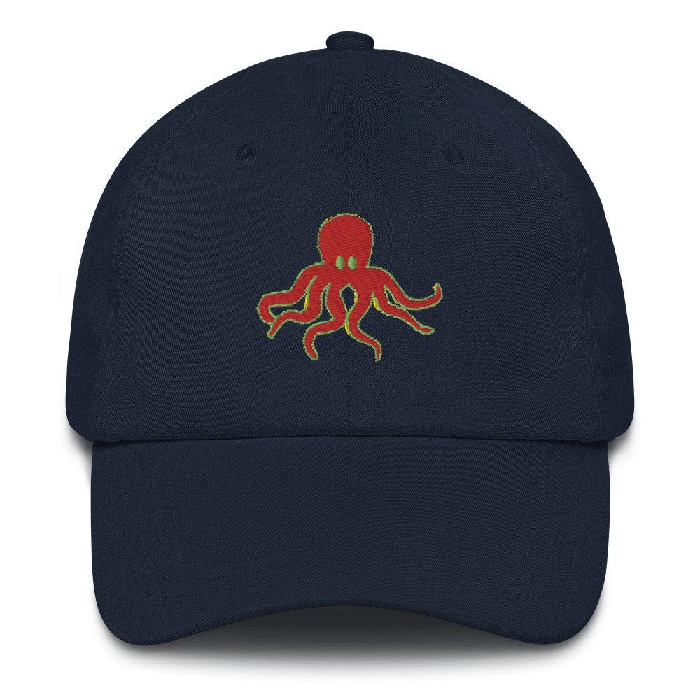 Octopus low profile baseball cap Dad hat Boating gift cap  sailing baseball cap  nautical cap  ocean ballcap  deep sea fishing vacay hat
