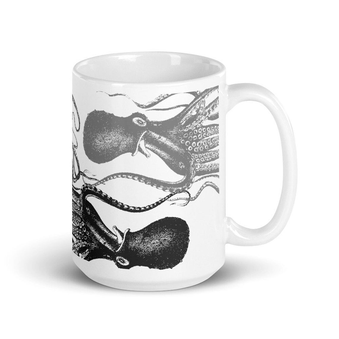 Octopus Mug Kraken Art Octopus Gift Step Dad Gift Kraken Etsy