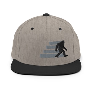 Bigfoot Snapback | baseball cap | Outdoor Cap | Unisex | Yeti gift | Sasquatch Xmas present  |  MenSnapback Hat | High Profile | boyfriend