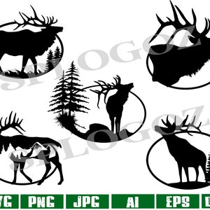 Svg-eland, eland svg, eland logo, eland dxf, eland ontwerpen, eland sticker, eland teken dxf, eland hoofd svg, ontwerpen voor cricut, eland png, jagers svg, elanden geschenken