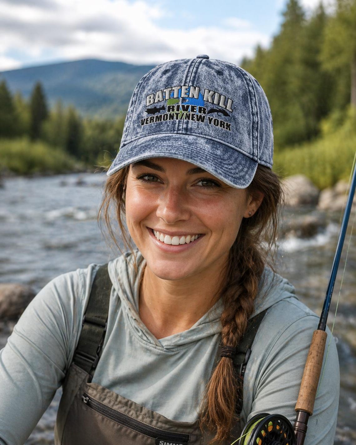 Batten Kill River Fly Fishing Low Profile Cap for Fisherman Gifts - Etsy