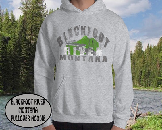 Blackfoot River Montana Hoodie, Hoodies, Gifts for Men, Montana Souvenir,  Blackfoot Montana, Fly Fishing Gift, Gift for Him, Brad Pitt Movie -  UK