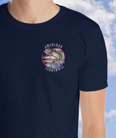 American Flag Fishing Shirt Fly Fishing Art Shirts Explore - Etsy