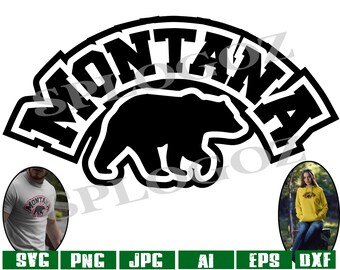 Montana Bear SVG: Souvenir Design (Digital Download)