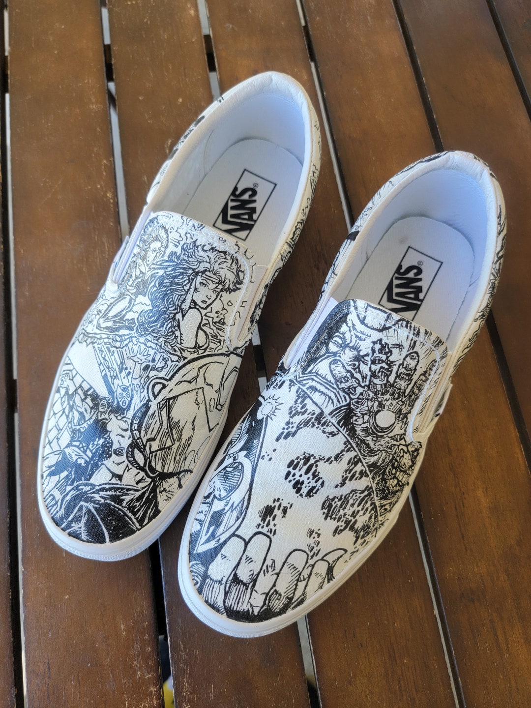 Black and white vans slip ons new arrivals