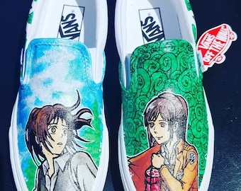 Buy Custom Anime Vans Slip Ons Online in India  Etsy