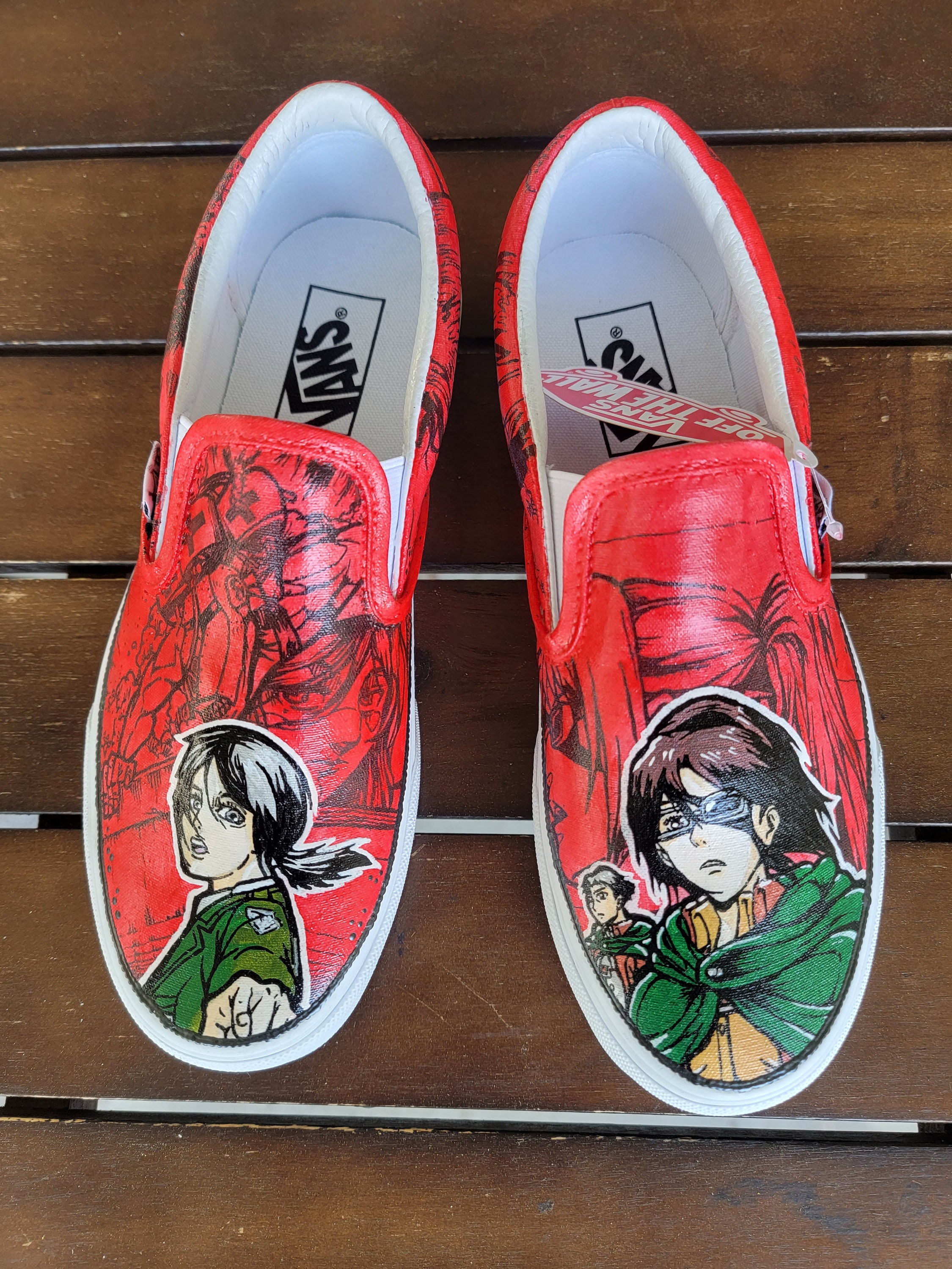 custom canvas vans