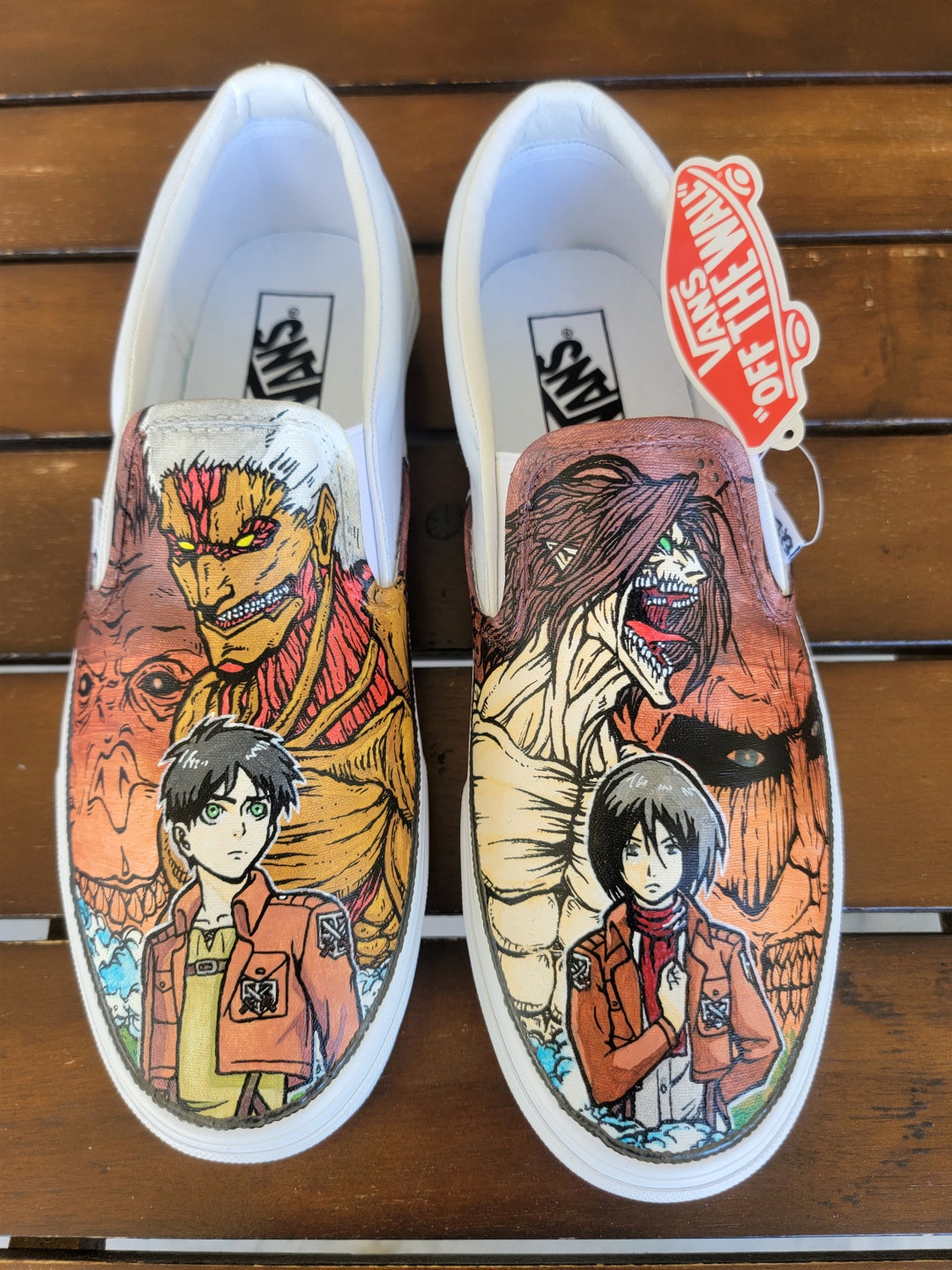 Custom Shoes One Piece On Vans