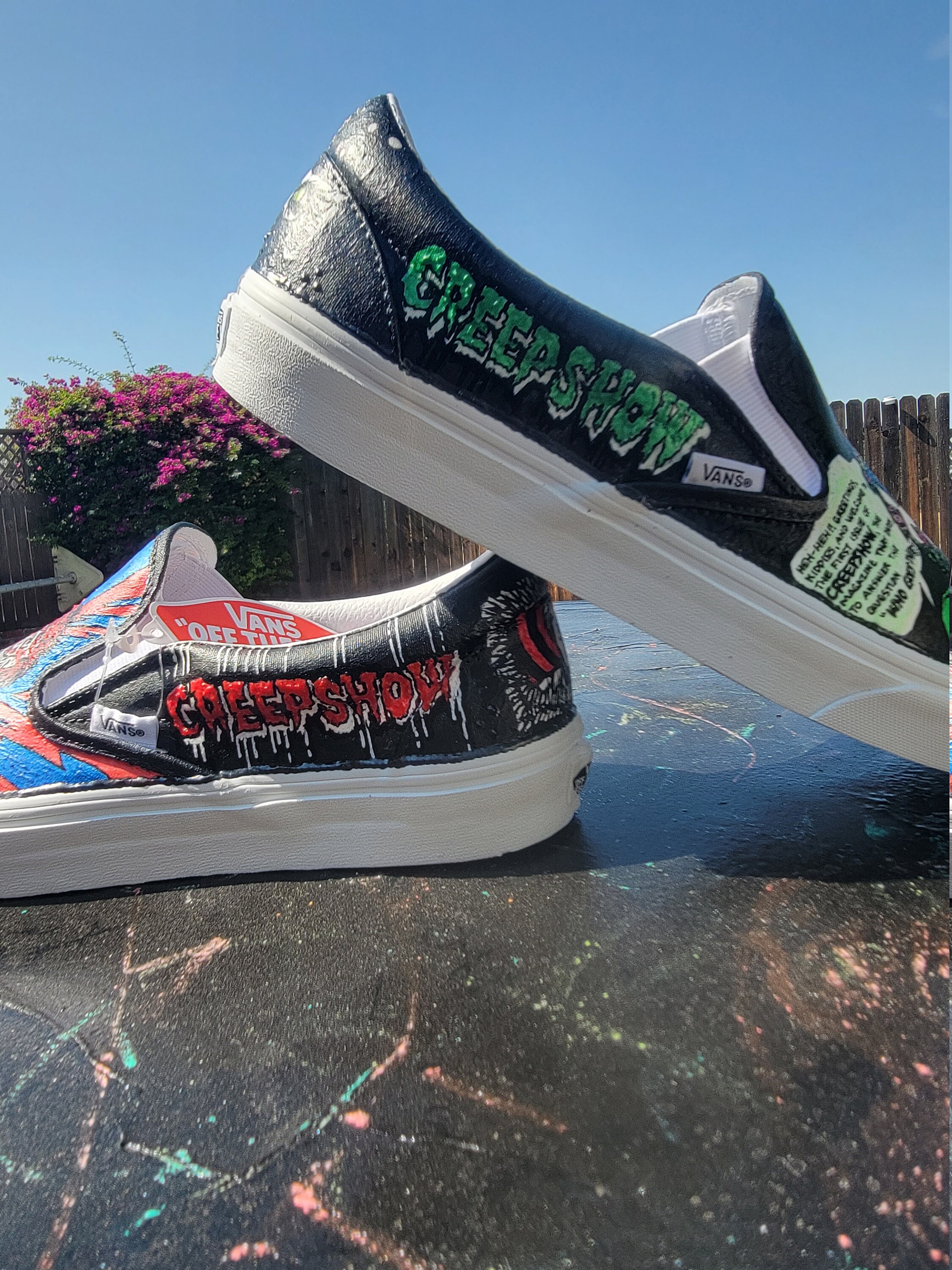 HORROR Theme Custom VANS Etsy