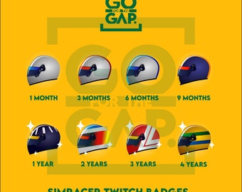 Simracing Twitch Badges