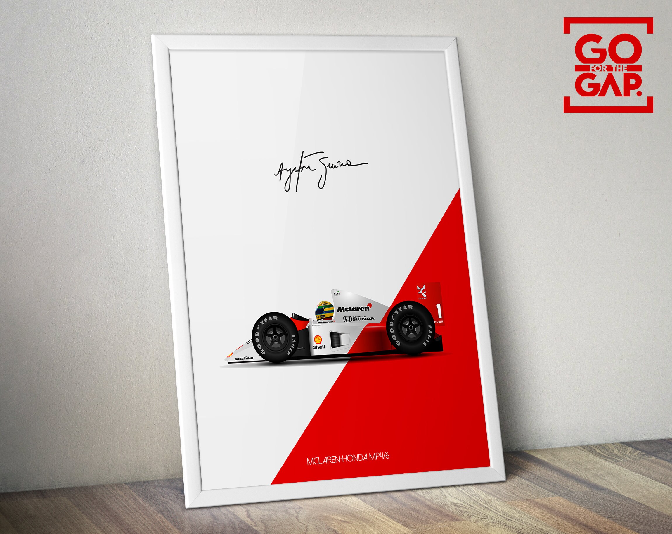 Ayrton Senna Mclaren Honda Mp4 6 Cute Chibi Cartoon Style F1 Etsy
