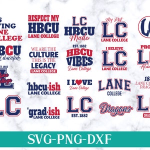 Hbcu Pride Lane College Svg - New Hbcu 2024 Collection