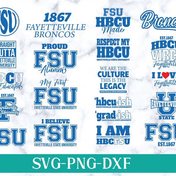 Hbcu Pride With Fayetteville State University Svg - New Hbcu 2024 Collection