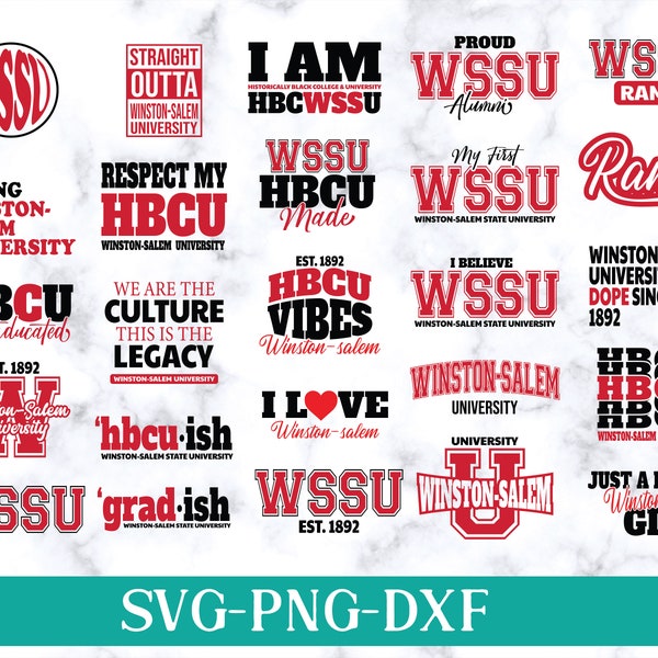 Hbcu Pride Winston-Salem State University Svg - New Hbcu 2024 Collection