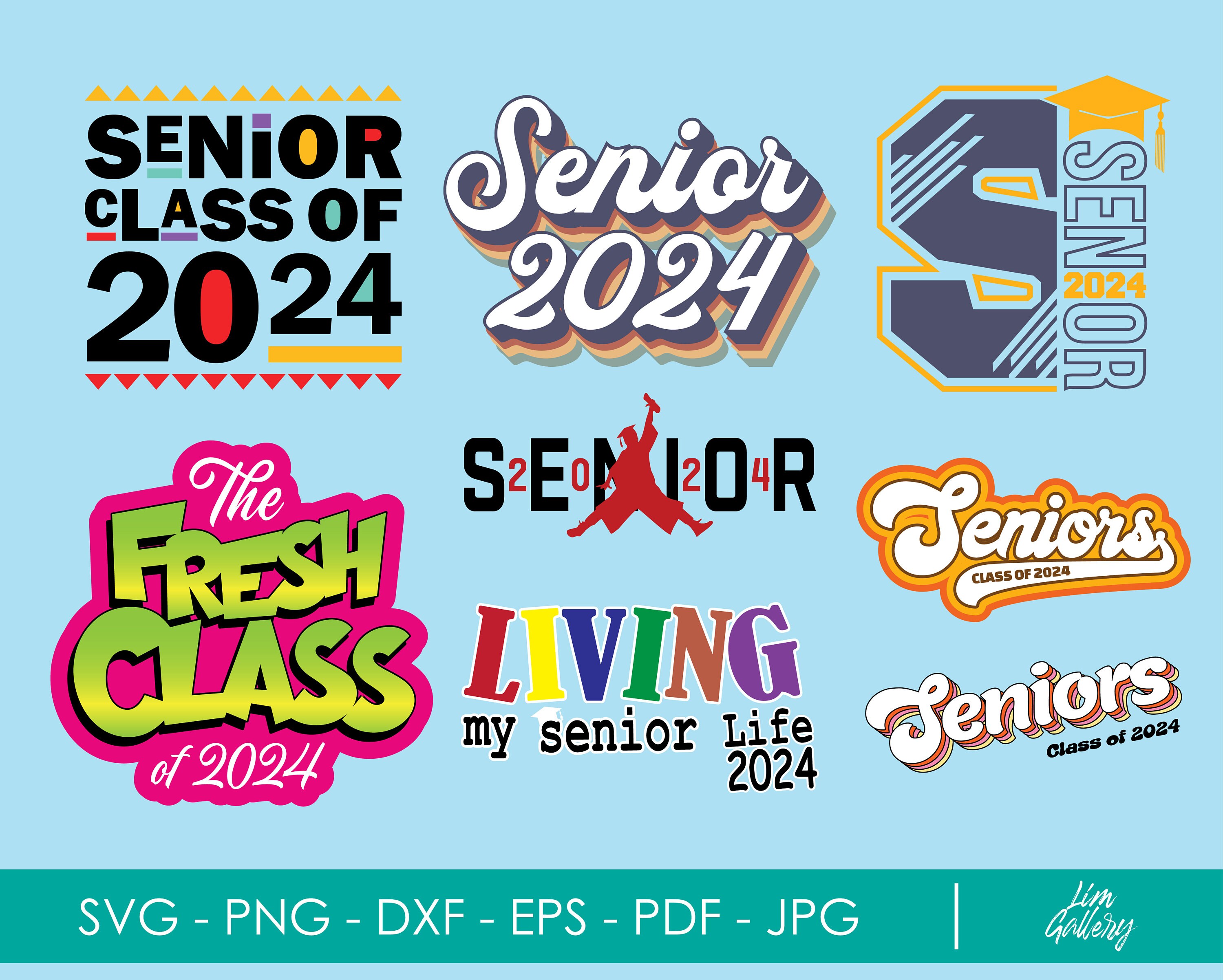 12 Senior 2024 Svg Bundle Class of 2024 Svg Seniors 2024 Etsy Sweden