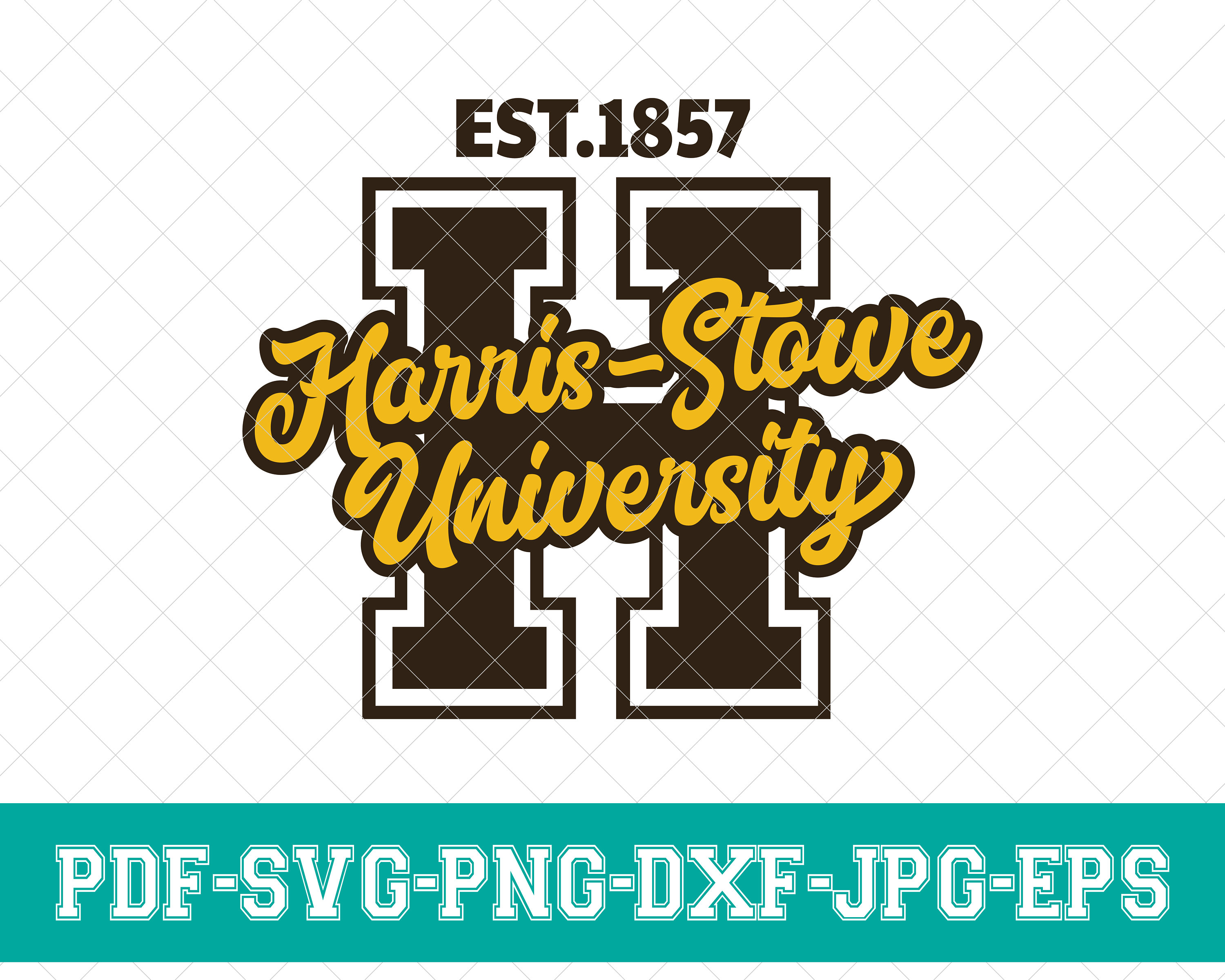 Harris Stowe State University Svg, H Svg, HSSU Svg, Harris Stowe 1857