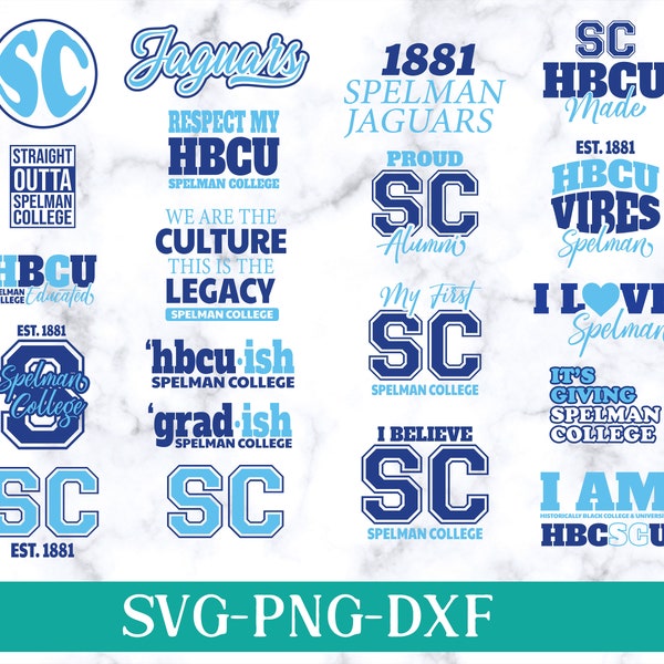 Hbcu Pride With Spelman College Svg - New Hbcu 2024 Collection