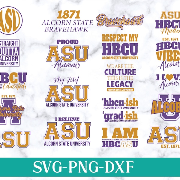 Hbcu Pride With Alcorn State University Svg - New Hbcu 2024 Collection