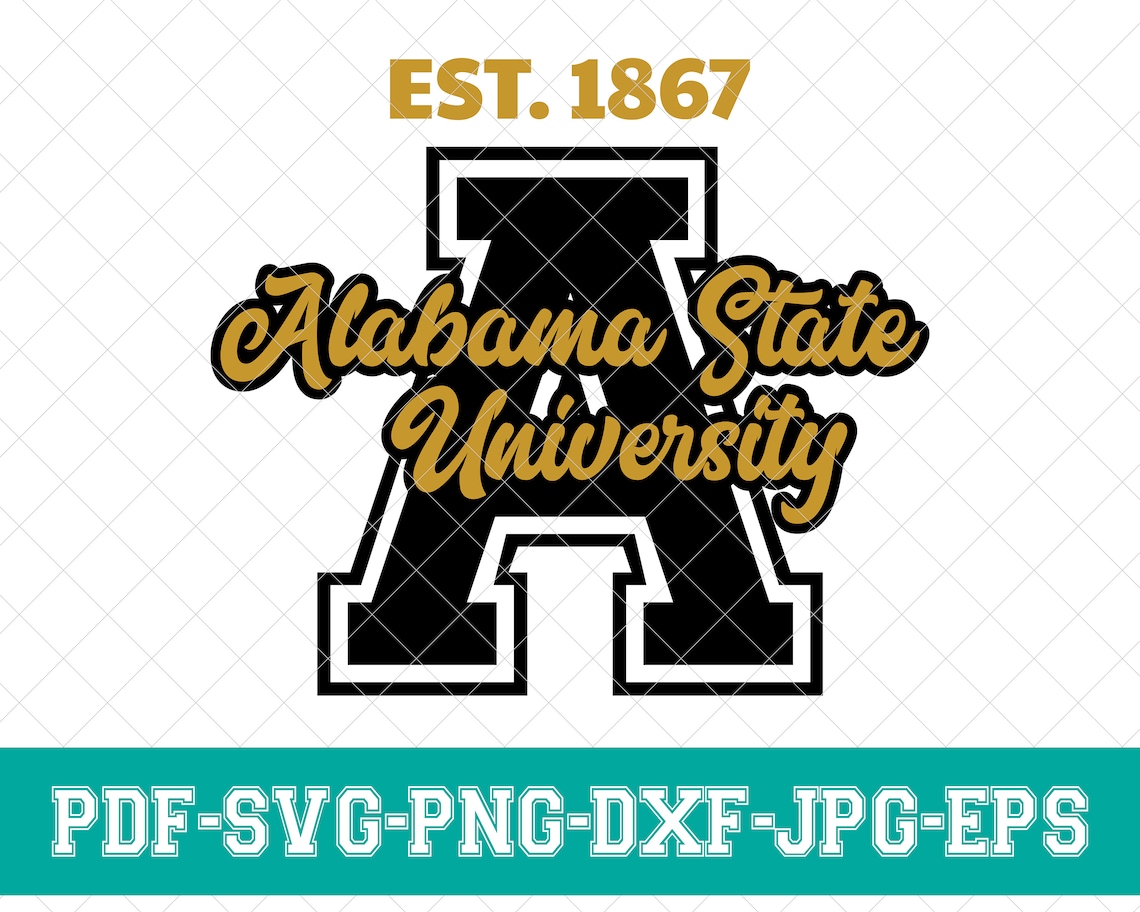 Alabama State University Svg, A Svg, ASU Svg, Alabama State 1867 Svg