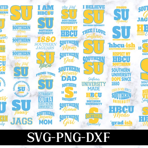 Hbcu Pride With Southern University Svg - New Hbcu 2024 Collection