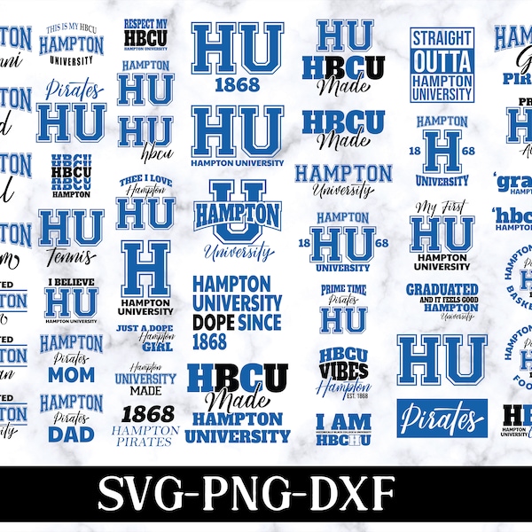 Hbcu Pride With Hampton University Svg - New Hbcu 2024 Collection