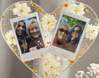 Resin Pressed Flower Photo Frame | Custom Wall Hanging