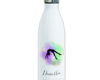 Personalised Water Bottle | Customised Water Bottle | Sports Bottle | Gymnastics Water Bottle | Bottle for Gymnast