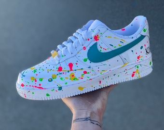 splatter painted air force 1