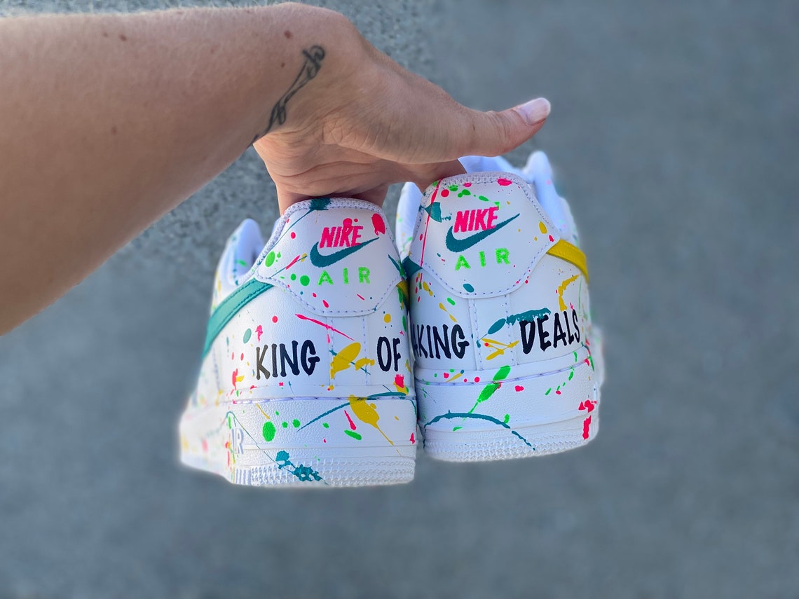 splatter paint air force 1